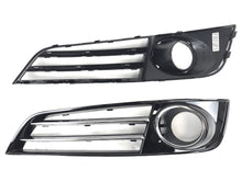 Schwarz Chrom Lüftungsgitter Blenden Grill Gitter für Audi A8 D4 4H 09-13 vor Facelift