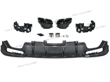 Heckdiffusor Diffusor Auspuff Schwarz für Mercedes GLE W166 SUV AMG Line MOPF 15-18