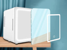 2 In 1 Mini Kühlschrank Kleiner Kühlschrank Schrankbox 6L Mit Spiegel für Auto Büro Camping Outdoor