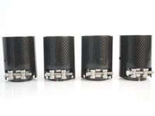 4x Carbon Schwarz Auspuffblende Endrohre für BMW M3 F80 M4 F82 65-67mm Rohr