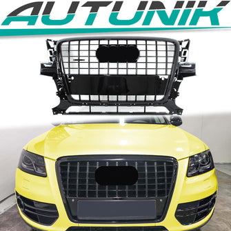 Kühlergrill Frontgrill Grill Schwarz Glanz für Audi Q5 8R 2008-2012 Vor MOPF