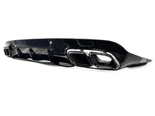 Schwarz Glanz Heckdiffusor Endrohre für Mercedes CLS C257 AMG Line 18-23 ohne ABE
