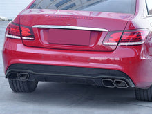 Schwarzer Diffusor + Auspuffblenden für Mercedes Benz E Klasse C207 Coupe E250 E350 AMG Line 2013-2017