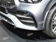 Schwarz Glanz Aero Flaps Vorne für Mercedes GLE V167 C167 mit AMG Line ab 2019