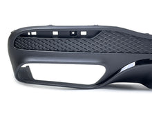 Heck Diffusor + Auspuffblenden Schwarz für Mercedes GLS X166 AMG Line 2015-2019