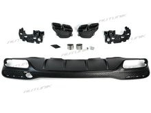 Heckdiffusor Diffusor Auspuff Schwarz für Mercedes GLE W166 SUV AMG Line MOPF 15-18