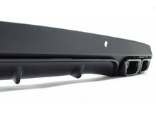 Diffusor + Schwarz Auspuffblenden für Mercedes Benz C-Klasse W205 Serienstoßstange Avantgarde 2014-2021 di21