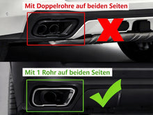 Schwarz Auspuffblenden Endrohre für BMW X5 G05 X6 G06 X7 G07 M Sport Paket 19-24