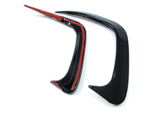 Schwarz Stoßstange Heck Aero Flaps Canard für BMW 3er G20 M Paket 2019-2022 vor LCI