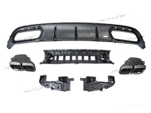S63 Optik Diffusor Auspuff Schwarz für Mercedes C217 A217 AMG Line MOPF 17-20