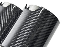 Chrom Carbon Doppel Endrohre 4 Rohr Duplex für BMW 5er F10 F11 535i 535d 2010-2017