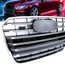Schwarz Chrom Kühlergrill Grill für AUDI A6 C7 S6 4G Limo Avant 11-14 vor MOPF