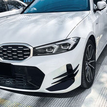 Front Stoßstange Flossen Flaps Flics Schwarz Passend für BMW 3er G20 G21 LCI 330i M340i ab 2022