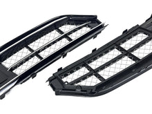 Nebelscheinwerfer Blenden Gitter Grill Schwarz Chrom für AUDI A8 D4 4H Facelift 13-17