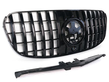 GT Optik Schwarz Grill Frontgrill Kühlergrill für Mercedes GLS X167 24+ Facelift