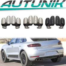 Sport Auspuff Blenden Doppelrohr Endrohre für Porsche Macan 2.0L 14-17 et222