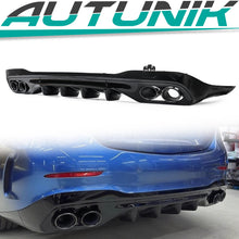 Heckdiffusor Diffusor Auspuff Schwarz für Mercedes W206 S206 C43 AMG Line 2022+