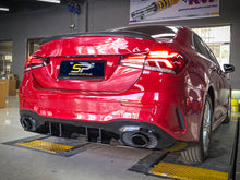Diffusor Schwarz Auspuffblenden für Mercedes A-Klasse V177 Limo AMG Line ab 2018 OHNE ABE