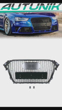 Schwarz Kühlergrill Grill Wabengrill für AUDI S4 A4 B8 B8.5 MODF 11-15 fg89