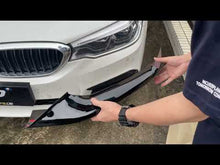 Front Spoiler Splitter Ecken Ansätze Schwarz Passend für BMW 5er G30 G31 M Sport Paket 2017-2020 Vor LCI