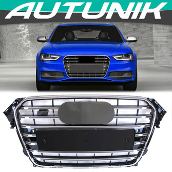 Grill Kühlergrill Frontgrill Chorm für AUDI A4 B8 B8.5 Limo Avant MODF 2011-2015 fg199