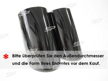 Auspuffblende Endrohr Abdeckung Schwarz 76mm Passend für AUDI A1 8X A3 8P A3 8V A5 8T Q3 Q5 A4 od6