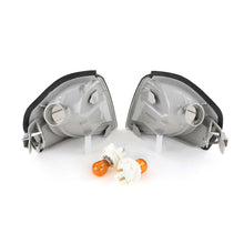 Autunik Seitenblinker Blinker Schwarz Smoke Paar für Mercedes Benz C-Klasse W202 1993-2000