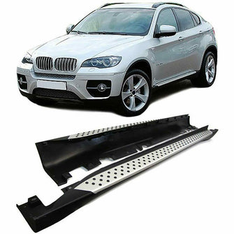 Alu Trittbretter Flankenschutz OE Style mit ABE Passendfür BMW X6 E71 E72 2008-2014